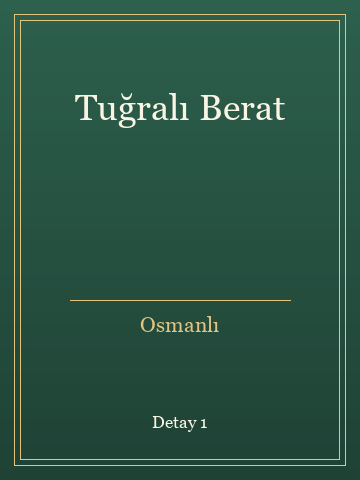 Tuğralı Berat kitap kapağı 2