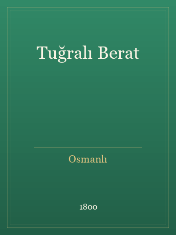 Tuğralı Berat (Ciltli)