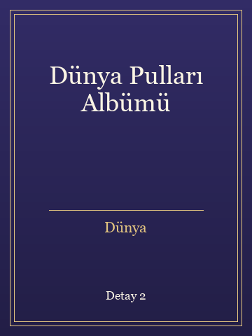 Dünya Pulları Albümü kitap kapağı 3