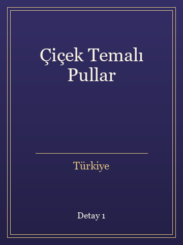 Çiçek Temalı Pullar kitap kapağı 2