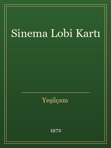 Sinema Lobi Kartı (Karton Kapak)