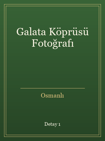 Galata Köprüsü Fotoğrafı kitap kapağı 2