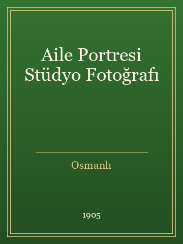 Aile Portresi Stüdyo Fotoğrafı (Ciltli)