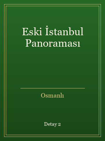 Eski İstanbul Panoraması (Temiz Nüsha) kitap kapağı 3