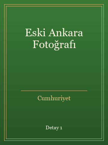 Eski Ankara Fotoğrafı (Yeni Baskı) kitap kapağı 2