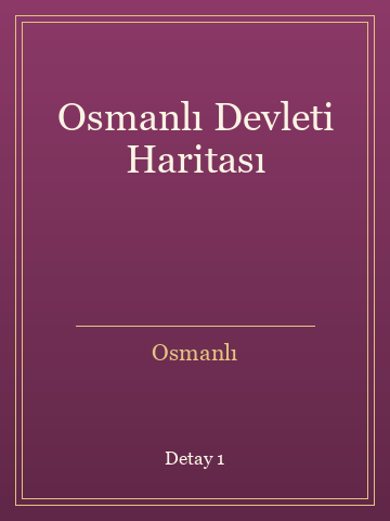 Osmanlı Devleti Haritası (Ciltli) kitap kapağı 2