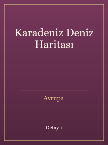 Karadeniz Deniz Haritası (Ciltli) kitap kapağı 2