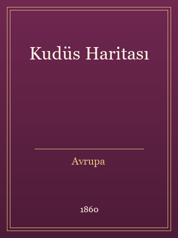 Kudüs Haritası (Ciltli)
