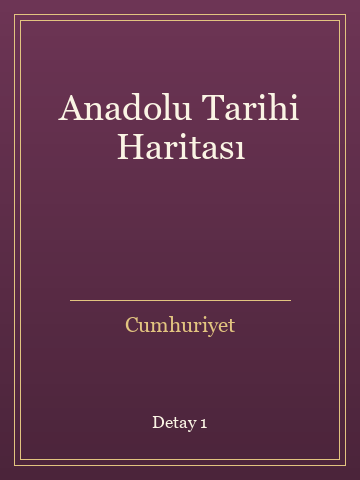 Anadolu Tarihi Haritası (Karton Kapak) kitap kapağı 2