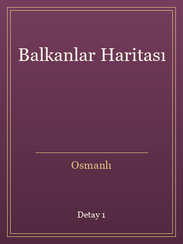 Balkanlar Haritası (Karton Kapak) kitap kapağı 2