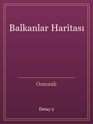 Balkanlar Haritası (Karton Kapak) kitap kapağı 3
