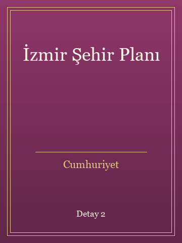 İzmir Şehir Planı (Karton Kapak) kitap kapağı 3