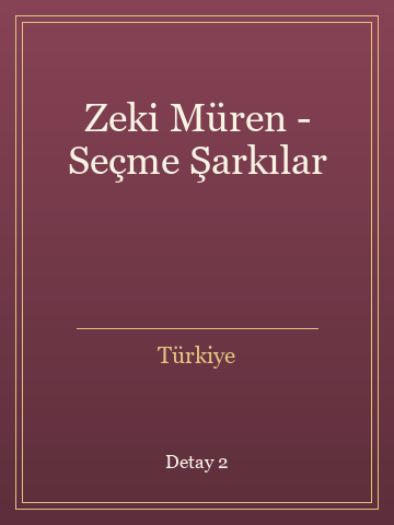 Zeki Müren - Seçme Şarkılar (Ciltli) kitap kapağı 3