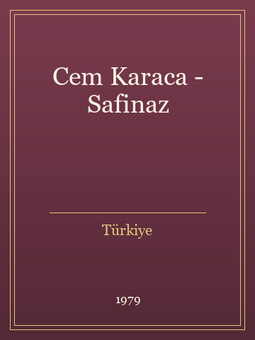 Cem Karaca - Safinaz (İlk Baskılardan)