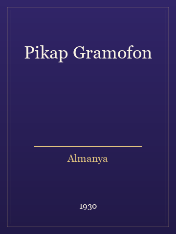 Pikap Gramofon