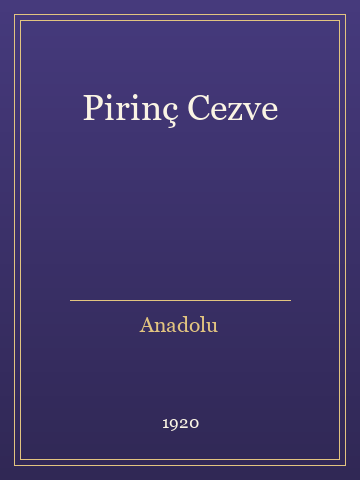 Pirinç Cezve (Ciltli)