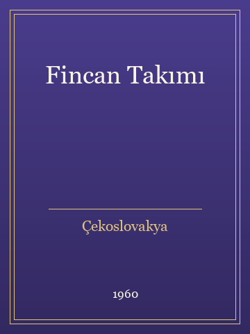 Fincan Takımı (Ciltli)
