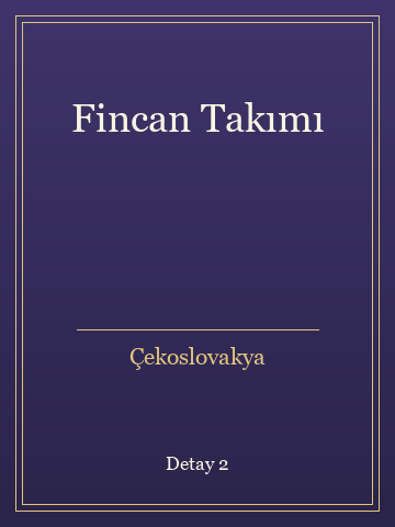 Fincan Takımı (Temiz Nüsha) kitap kapağı 3