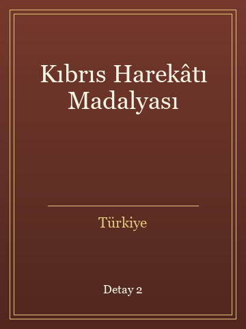 Kıbrıs Harekâtı Madalyası kitap kapağı 3