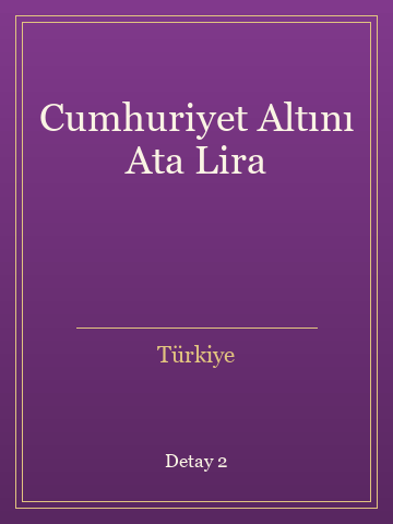 Cumhuriyet Altını Ata Lira (Ciltli) kitap kapağı 3