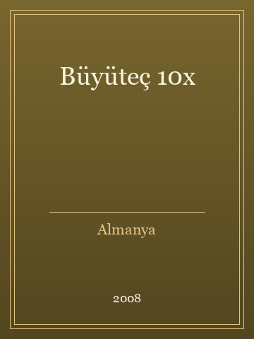 Büyüteç 10x (Temiz Nüsha)