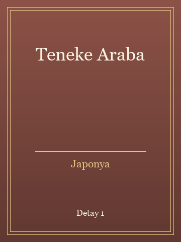 Teneke Araba (İlk Baskılardan) kitap kapağı 2