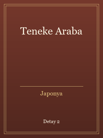 Teneke Araba (Temiz Nüsha) kitap kapağı 3