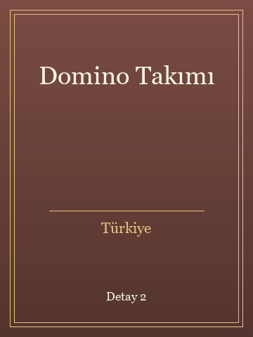 Domino Takımı (Temiz Nüsha) kitap kapağı 3