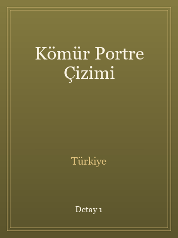 Kömür Portre Çizimi kitap kapağı 2