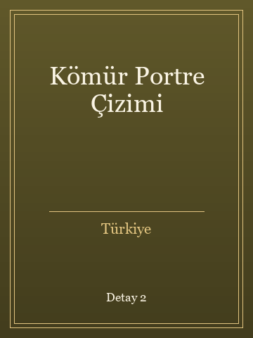 Kömür Portre Çizimi kitap kapağı 3