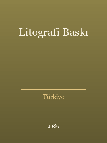 Litografi Baskı