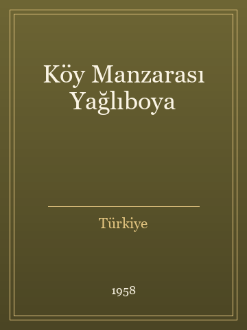 Köy Manzarası Yağlıboya