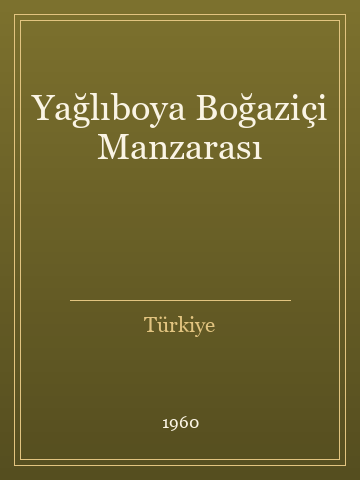 Yağlıboya Boğaziçi Manzarası (İlk Baskılardan)