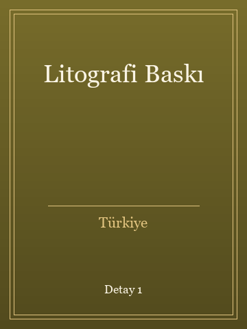 Litografi Baskı (İlk Baskılardan) kitap kapağı 2