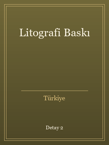 Litografi Baskı (Temiz Nüsha) kitap kapağı 3