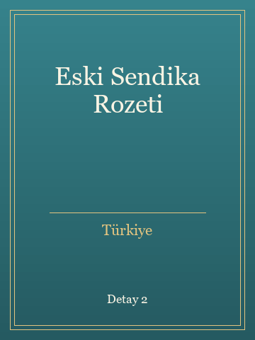 Eski Sendika Rozeti kitap kapağı 3