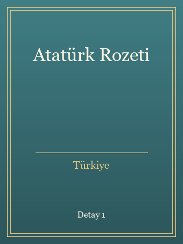 Atatürk Rozeti (Ciltli) kitap kapağı 2