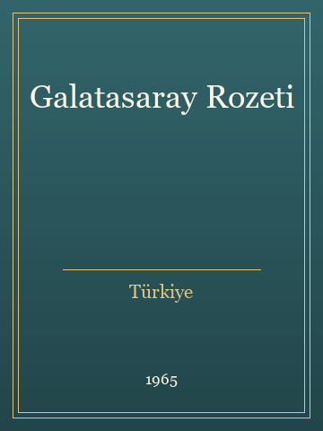 Galatasaray Rozeti (Karton Kapak)