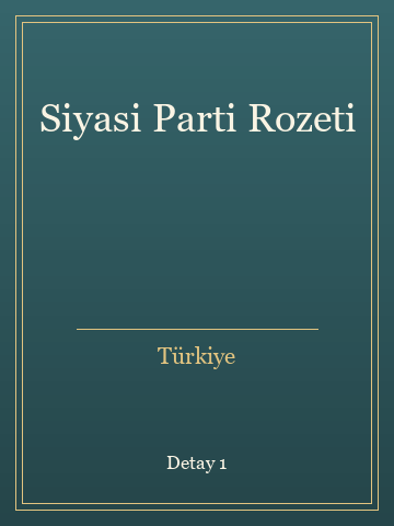 Siyasi Parti Rozeti (Karton Kapak) kitap kapağı 2