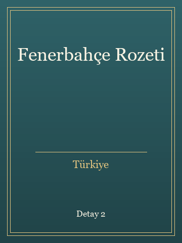 Fenerbahçe Rozeti (İlk Baskılardan) kitap kapağı 3
