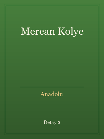 Mercan Kolye kitap kapağı 3