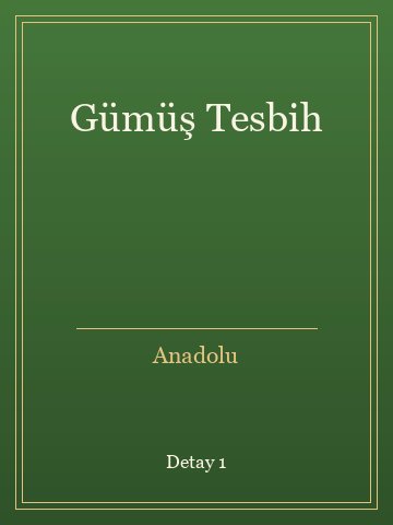 Gümüş Tesbih kitap kapağı 2