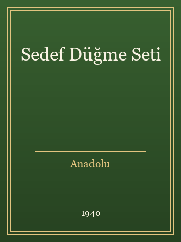 Sedef Düğme Seti