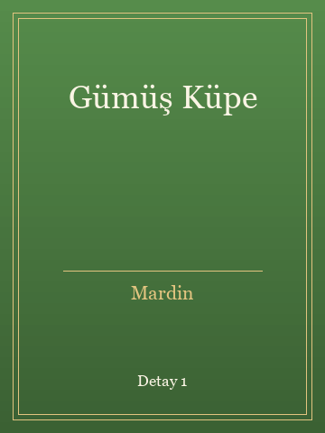 Gümüş Küpe (İlk Baskılardan) kitap kapağı 2
