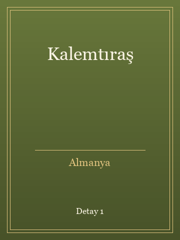 Kalemtıraş (Karton Kapak) kitap kapağı 2