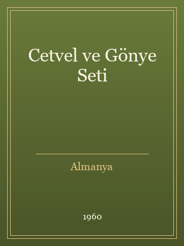 Cetvel ve Gönye Seti (İlk Baskılardan)