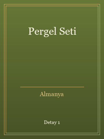 Pergel Seti (İlk Baskılardan) kitap kapağı 2