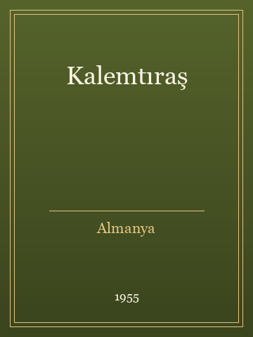Kalemtıraş (Temiz Nüsha)