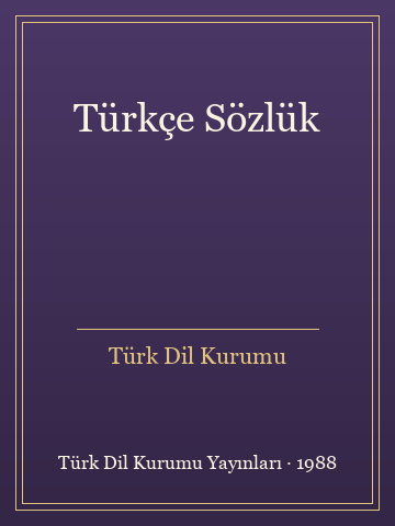 Türkçe Sözlük (Temiz Nüsha) - Türk Dil Kurumu kitap kapağı 3