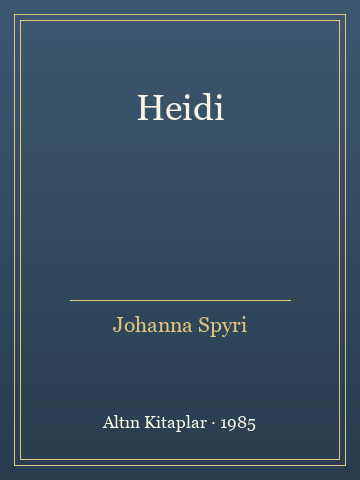 Heidi (Karton Kapak)